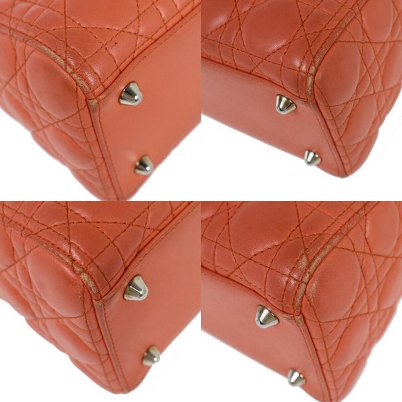 Authenticity Guarantee CHRISTIAN DIOR Logo Lady Cannage 2Way Shoulder - Picture 7 of 16